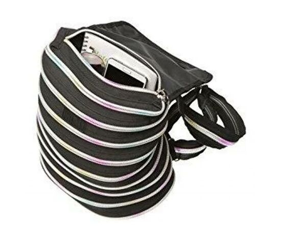 Рюкзак шкільний Zipit Zipper Black Rainbow Teeth (ZBPL-10), зображення 4 Рюкзак шкільний Zipit Zipper Black Rainbow Teeth (ZBPL-10), зображення 4