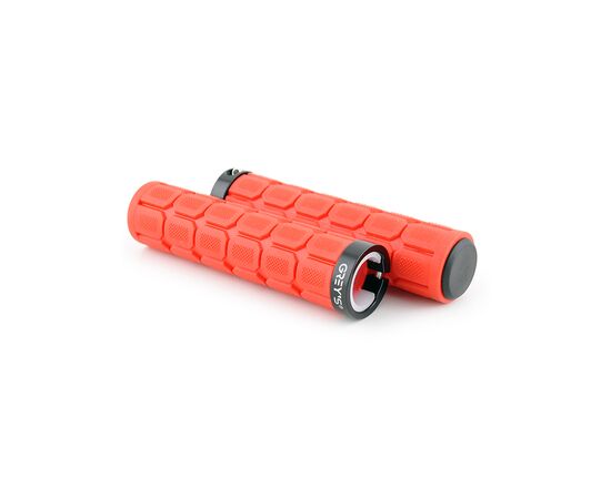 Грипсы Grey's с резиновым покрытием 2 шт 130 мм Red (GR17310), изображение 2 Грипсы Grey's с резиновым покрытием 2 шт 130 мм Red (GR17310), изображение 2