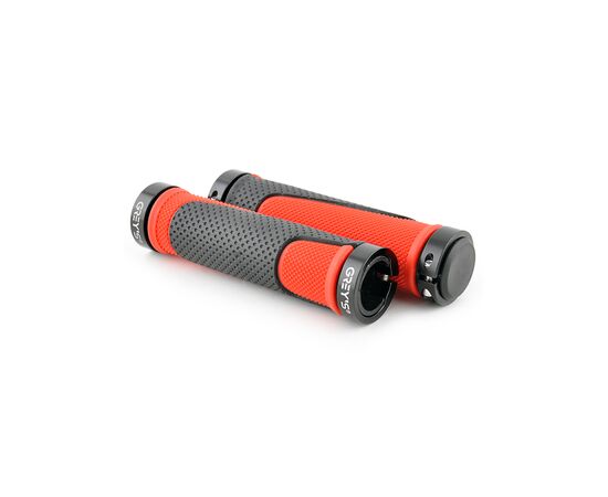 Грипсы Grey's с резиновым покрытием 2 шт 130 мм Red (GR17210), изображение 2 Грипсы Grey's с резиновым покрытием 2 шт 130 мм Red (GR17210), изображение 2