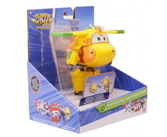 Трансформер Super Wings Transforming-Supercharge Bucky, Баки (EU740273), изображение 4 Трансформер Super Wings Transforming-Supercharge Bucky, Баки (EU740273), изображение 4