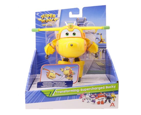 Трансформер Super Wings Transforming-Supercharge Bucky, Баки (EU740273), изображение 5 Трансформер Super Wings Transforming-Supercharge Bucky, Баки (EU740273), изображение 5