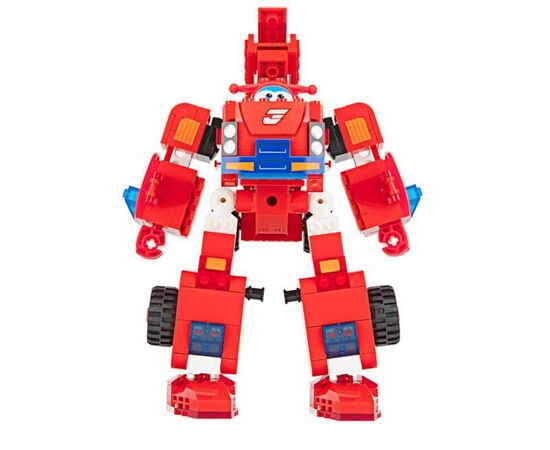 Конструктор Super Wings Blocks 2-in-1 Buildable Transforming Vehicle Jett, Джетт (EU385005)