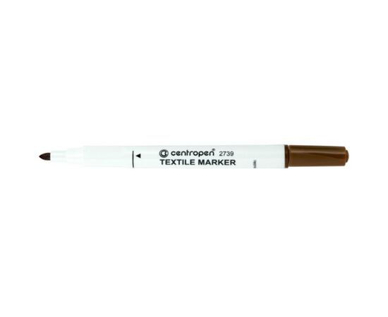 Маркер Centropen Textile 2 мм коричневый (2739/07)