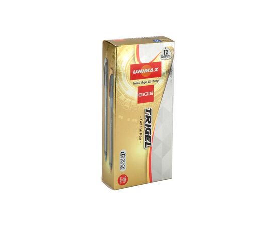 Ручка гелевая Unimax Trigel-2, золотая (UX-131-35), изображение 3 Ручка гелевая Unimax Trigel-2, золотая (UX-131-35), изображение 3