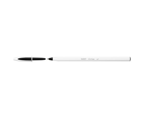 Ручка кулькова Bic Cristal Up з білим шестигранним корпусом Чорна (bc949880)
