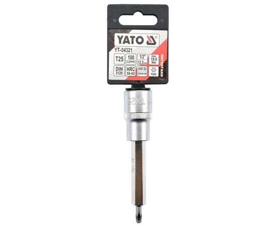 Головка торцева Yato зі вставкою TORX (YT-04321), зображення 2 Головка торцева Yato зі вставкою TORX (YT-04321), зображення 2