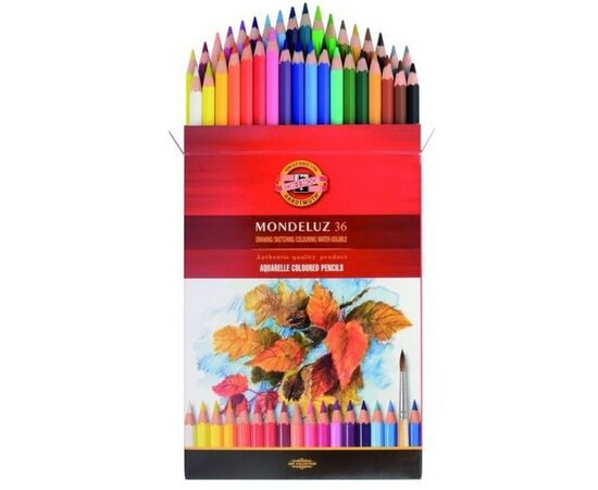 Олівці кольорові Koh-i-Noor Mondeluz акварельні 36 кольорів (3719036001KZ)