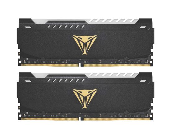 Модуль памяти для компьютера DDR4 16GB (2x8GB) 3200 MHz Viper Steel RGB Black Patriot (PVSR416G320C8K), изображение 2 Модуль памяти для компьютера DDR4 16GB (2x8GB) 3200 MHz Viper Steel RGB Black Patriot (PVSR416G320C8K), изображение 2