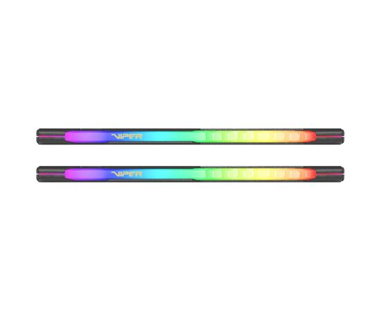 Модуль памяти для компьютера DDR4 16GB (2x8GB) 3200 MHz Viper Steel RGB Black Patriot (PVSR416G320C8K), изображение 3 Модуль памяти для компьютера DDR4 16GB (2x8GB) 3200 MHz Viper Steel RGB Black Patriot (PVSR416G320C8K), изображение 3
