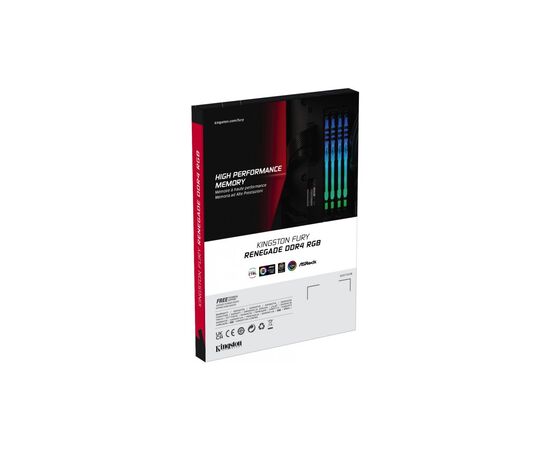 Модуль памяти для компьютера DDR4 64GB (2x32GB) 3200 MHz FURYRenegadeRGB Kingston Fury (ex.HyperX) (KF432C16RBAK2/64), изображение 7 Модуль памяти для компьютера DDR4 64GB (2x32GB) 3200 MHz FURYRenegadeRGB Kingston Fury (ex.HyperX) (KF432C16RBAK2/64), изображение 7