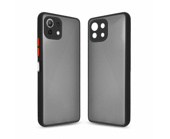 Чехол для моб. телефона MakeFuture Xiaomi Mi 11 Lite Frame (Matte PC+TPU) Black (MCMF-XM11LBK)