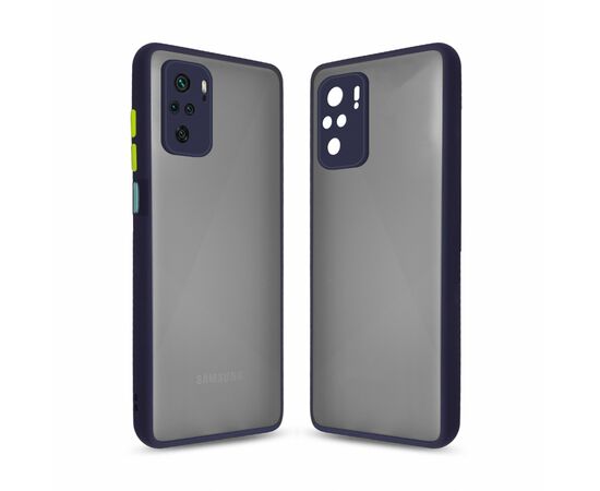 Чехол для моб. телефона MakeFuture Xiaomi Redmi Note 10 Frame (Matte PC+TPU) Blue (MCMF-XRN10BL)