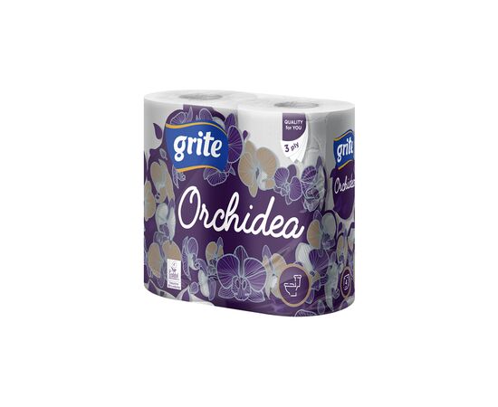 Туалетний папір Grite Orchidea 3 шари 4 рулони (4770023348095)