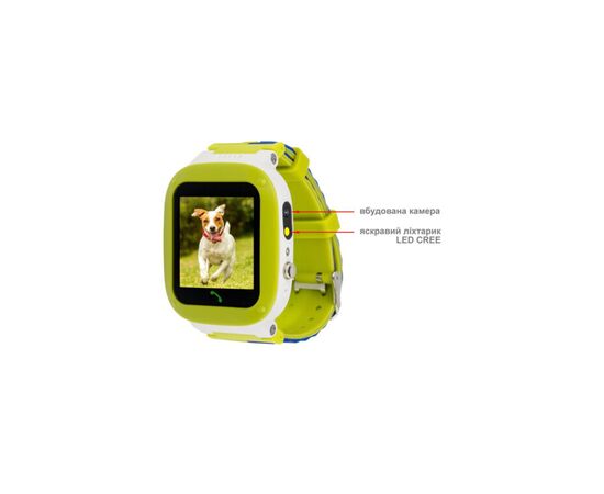 Смарт-годинник Amigo GO004 Splashproof Camera+LED Green, зображення 4 Смарт-годинник Amigo GO004 Splashproof Camera+LED Green, зображення 4