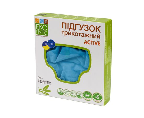 Подгузник Еко Пупс Active Premium многократный 12-17 кг Abso Maxi Бирюзовый (ТП3ВК4-4бз), изображение 4 Подгузник Еко Пупс Active Premium многократный 12-17 кг Abso Maxi Бирюзовый (ТП3ВК4-4бз), изображение 4