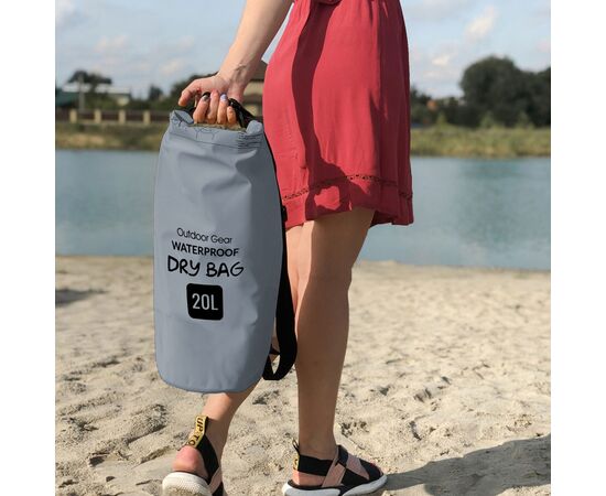 Гермомішок Armorstandart Waterproof Outdoor Gear 20L Grey (ARM59240), зображення 4 Гермомішок Armorstandart Waterproof Outdoor Gear 20L Grey (ARM59240), зображення 4