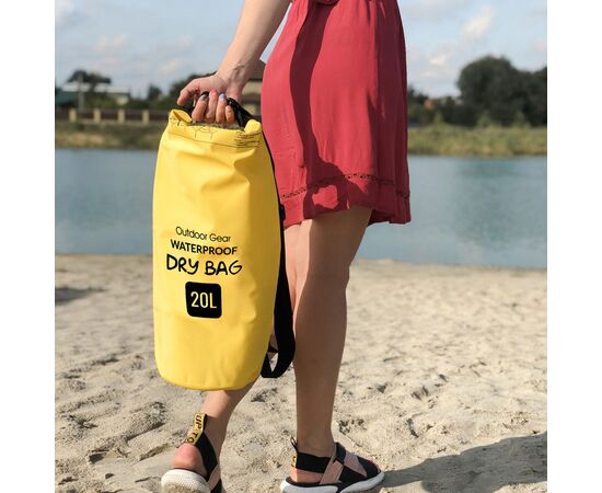 Гермомішок Armorstandart Waterproof Outdoor Gear 20L Yellow (ARM59239), зображення 4 Гермомішок Armorstandart Waterproof Outdoor Gear 20L Yellow (ARM59239), зображення 4