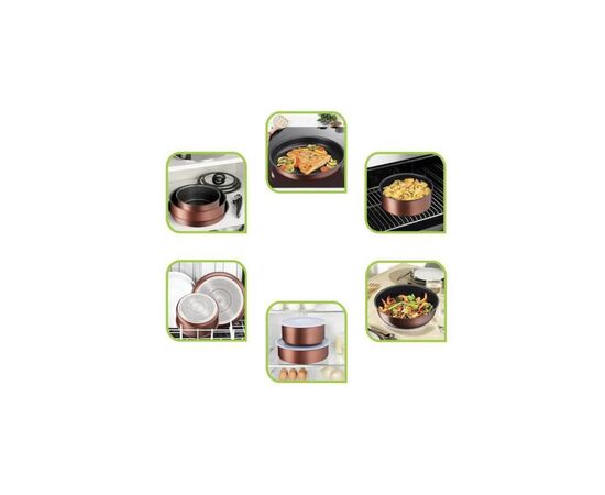 Набор посуды Tefal Ingenio Eco Respect 2 предмета + съемная (L6759103), изображение 5 Набор посуды Tefal Ingenio Eco Respect 2 предмета + съемная (L6759103), изображение 5