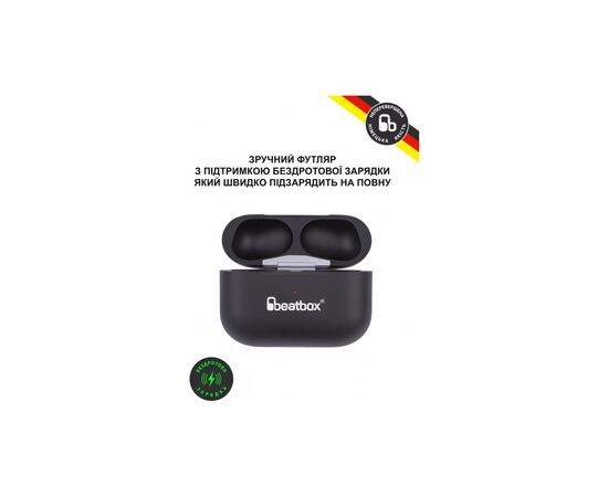 Наушники BeatBox PODS PRO 1 Wireless charging black (bbppro1wcb), изображение 5