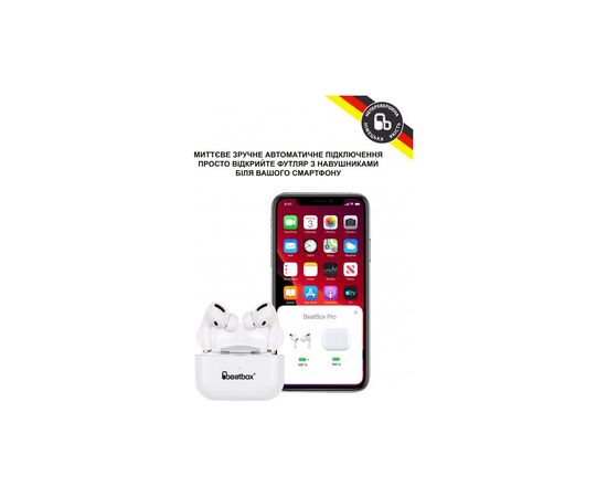 Навушники BeatBox PODS PRO 1 Wireless Charging White (bbppro1wcw), зображення 4 Навушники BeatBox PODS PRO 1 Wireless Charging White (bbppro1wcw), зображення 4