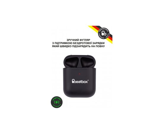 Наушники BeatBox PODS AIR 2 Wireless Charging Black (bbpair2wcb), изображение 5 Наушники BeatBox PODS AIR 2 Wireless Charging Black (bbpair2wcb), изображение 5