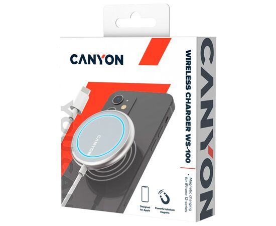 Зарядное устройство Canyon WS-100 Wireless charger (CNS-WCS100), изображение 5 Зарядное устройство Canyon WS-100 Wireless charger (CNS-WCS100), изображение 5