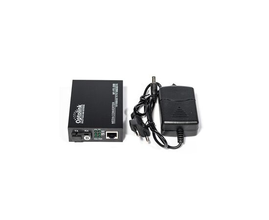 Медиаконвертер Optolink 100M, 20km, SC, RJ45, Tx 1550nm (1M-FE-20B), изображение 2 Медиаконвертер Optolink 100M, 20km, SC, RJ45, Tx 1550nm (1M-FE-20B), изображение 2