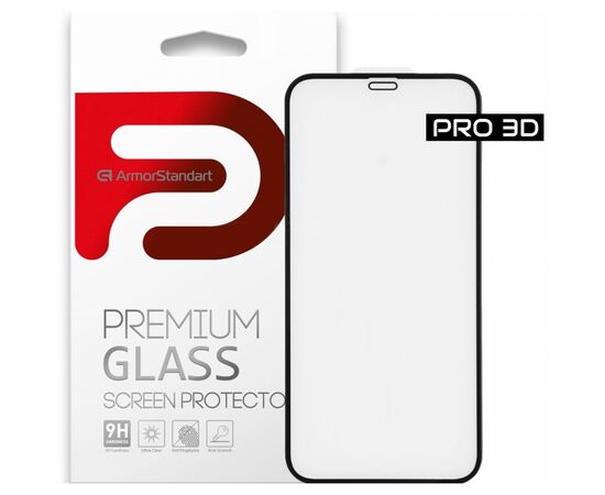 Стекло защитное Armorstandart Pro 3D для Apple iPhone 12/12 Pro Black (ARM57355)