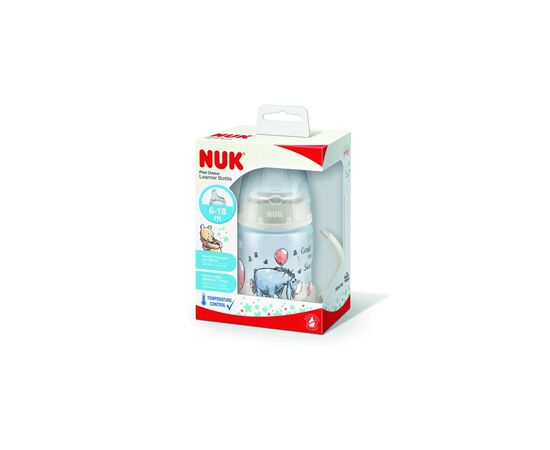 Бутылочка для кормления Nuk Disney First Choice с ручками 150 мл Нетральная (3952377), изображение 2 Бутылочка для кормления Nuk Disney First Choice с ручками 150 мл Нетральная (3952377), изображение 2