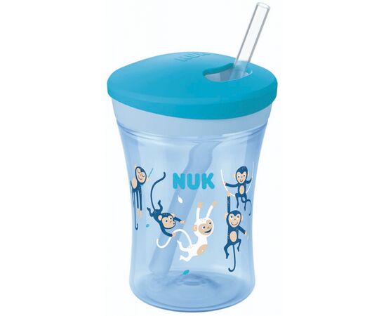 Поїльник-непроливайка Nuk Evolution Action Cup 230 мл Блакитний (3952382)