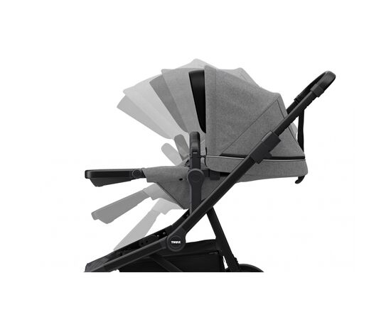 Коляска Thule Sleek Black/Grey Melange (TH 11000021), изображение 6 Коляска Thule Sleek Black/Grey Melange (TH 11000021), изображение 6