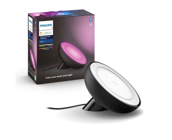 Настольная лампа Philips Hue Bloom, Color, BT, DIM, чорна (929002376001)