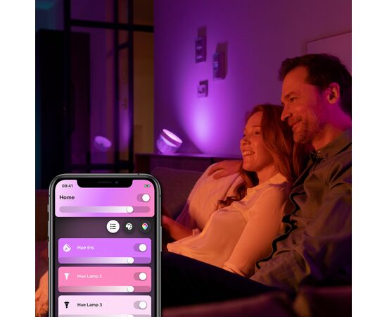 Настольная лампа Philips Hue Iris, Color, BT, DIM, чорна (929002376201), изображение 4 Настольная лампа Philips Hue Iris, Color, BT, DIM, чорна (929002376201), изображение 4