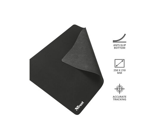 Коврик для мышки Trust Mouse Pad M Black (24193), изображение 4 Коврик для мышки Trust Mouse Pad M Black (24193), изображение 4