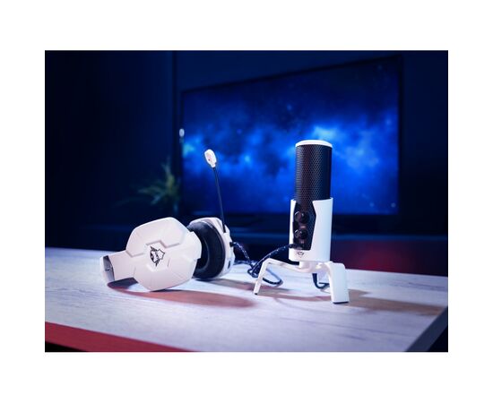 Мікрофон Trust GXT 258W Fyru USB 4-in-1 PS5 Compatible White (24257), зображення 2 Мікрофон Trust GXT 258W Fyru USB 4-in-1 PS5 Compatible White (24257), зображення 2