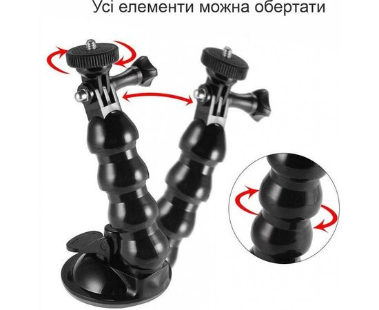 Універсальний автотримач XoKo Premium RM-C25 Black (XK-RM-C25BK), зображення 4 Універсальний автотримач XoKo Premium RM-C25 Black (XK-RM-C25BK), зображення 4