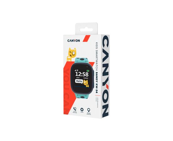Смарт-годинник Canyon CNE-KW34BL Kids smartwatch Sandy, Blue (CNE-KW34BL), зображення 6 Смарт-годинник Canyon CNE-KW34BL Kids smartwatch Sandy, Blue (CNE-KW34BL), зображення 6