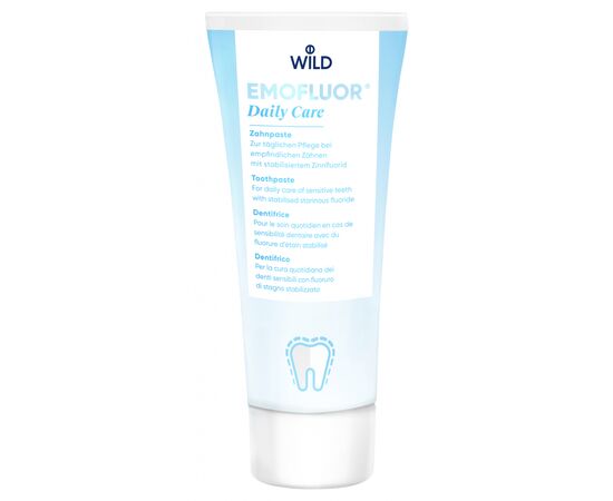 Зубная паста Dr. Wild Emofluor Daily Care со стабилизированным фторидом олова 75 мл (7611841701686)