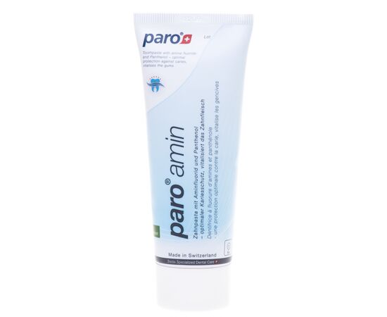 Зубная паста Paro Swiss amin на основе аминофторида 1250 ppm 75 мл (7610458026687)