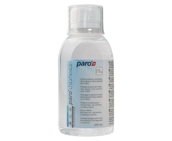 Ополаскиватель для полости рта Paro Swiss с хлоргексидином 0.12% 200 мл (7610458026946)