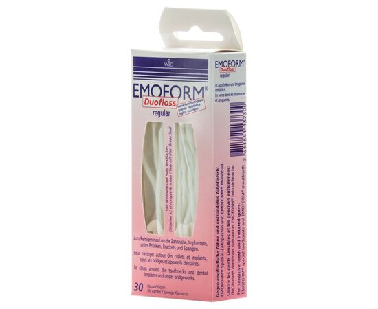 Зубна нитка Dr. Wild Emoform Duofloss суперфлос 30 шт. (7611841137300)