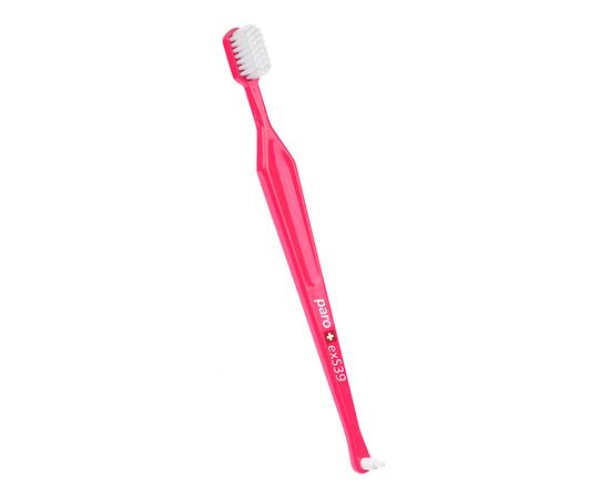 Зубная щетка Paro Swiss exS39 ультрамягкая розовая (7610458007143-pink)