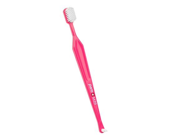 Зубная щетка Paro Swiss M39 средней жесткости розовая (7610458007167-pink)