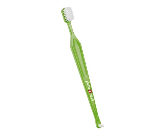 Зубная щетка Paro Swiss M39 средней жесткости салатовая (7610458007167-light-green)