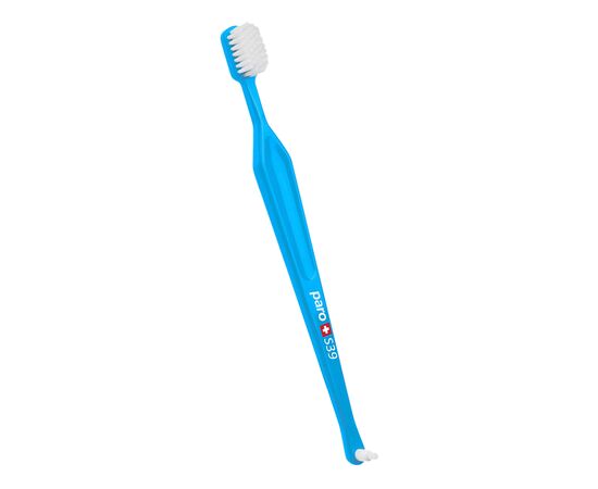 Зубная щетка Paro Swiss S39 мягкая голубая (7610458007150-blue)