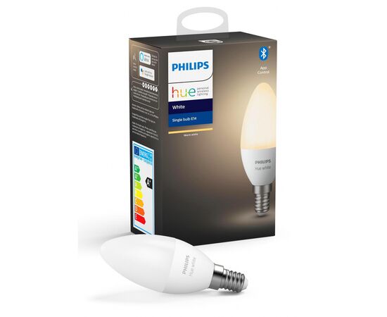 Умная лампочка Philips Hue E14, White, BT, DIM (929002039903)