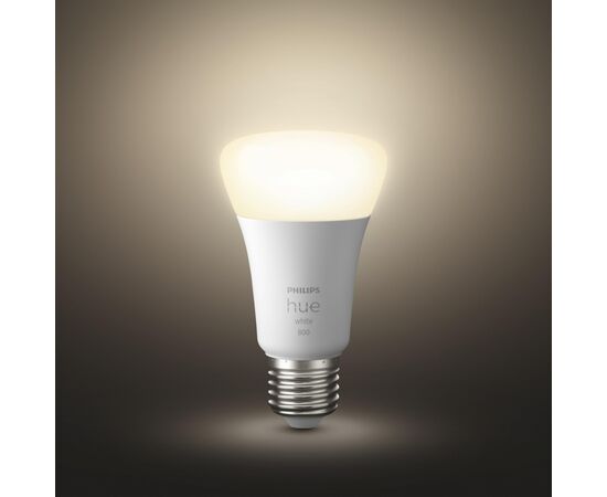 Умная лампочка Philips Hue Single Bulb E27, White, BT, DIM (929001821618), изображение 3 Умная лампочка Philips Hue Single Bulb E27, White, BT, DIM (929001821618), изображение 3