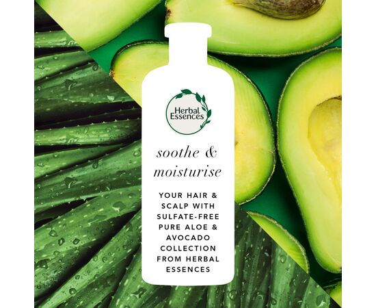 Шампунь Herbal Essences Алое й олія авокадо 380 мл (8001841841434), зображення 4 Шампунь Herbal Essences Алое й олія авокадо 380 мл (8001841841434), зображення 4