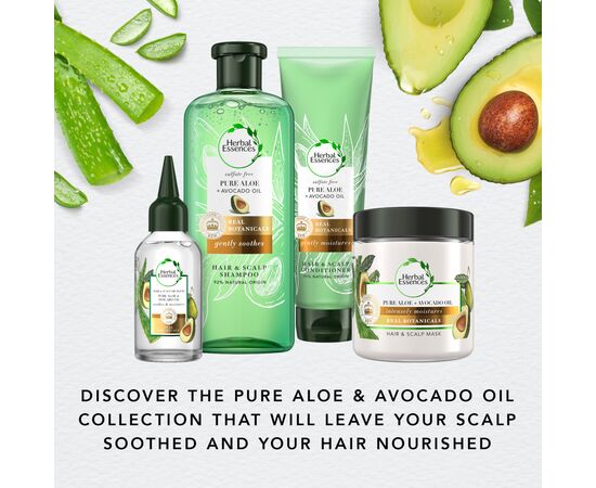 Шампунь Herbal Essences Алое й олія авокадо 380 мл (8001841841434), зображення 5 Шампунь Herbal Essences Алое й олія авокадо 380 мл (8001841841434), зображення 5