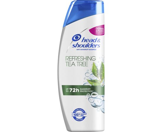 Шампунь Head & Shoulders Свежесть чайного дерева 400 мл (8001090496546), изображение 2 Шампунь Head & Shoulders Свежесть чайного дерева 400 мл (8001090496546), изображение 2